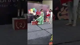 Jhanvi winning inter school competition at school