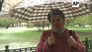 Unexpected May snowfall in Moscow
