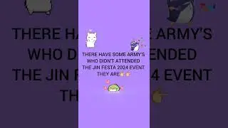 There have some army's who's not attending jin festa 2024 (wait for end) 💜💘 #bts #shorts #jin