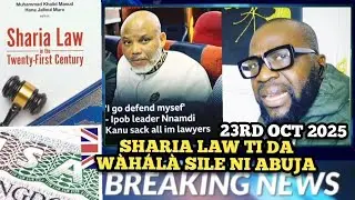 Igboho n gbebon, Nnamdi kanu o gbebon- SOWORE EX PARTY CHAIRMAN|Sharia law siezed Christian shop