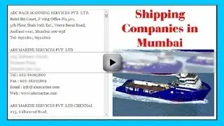 Shipping Companies in Mumbai