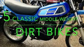 5 Classic mid-sized  Dirt bikes of the 70s