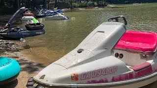1991 Kawasaki SC650 SC750 Super Chicken Jet Ski Lake Allatoona Jet Ski Meet Up
