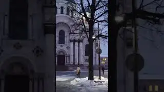 Walking in KAUNAS / Lithuania 🇱🇹- City Center in Winter - 4K 60fps (UHD) &ndash; 15 Seconds