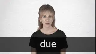 How to pronounce DUE in British English