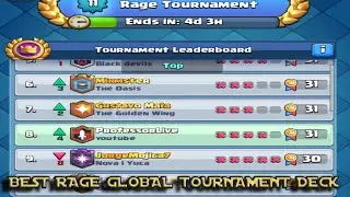 TOP 10 IN THE RAGE GLOBAL TOURNAMENT! Clash Royale