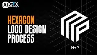 How to Design an M & P Logo in a Hexagon Grid | Adobe Illustrator Tutorial