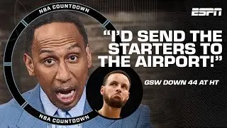 Stephen A. reacts to Celtics' record halftime lead over GSW: 'EPIC BUTT WHOOPING!' | NBA Countdown