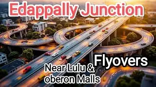 Edappally Junction Kochi Kerala|2 flyovers at Oberon and LuLu Malls|Edappally Moothakunnam stretch