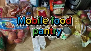 Mobile food pantry food bank haul and better goods Greek yogurt taste test!
