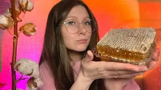 АСМР итинг медовых сот 🐝 пов: ты первый раз пробуешь медовые соты 😅 ASMR eating honeycomb 🍯