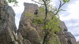Klettern im Harz - Steinbachtal - Bergfreundeturm / Sachsenwall VIIIb