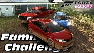 Forza Horizon 3 | Family Car Challenge (Build & Funny Moments)