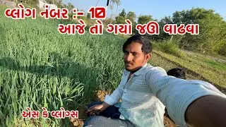 વ્લોગ નંબર :- 10 || આજે તો ગયો જઊ વાઢવા || SK VLOGS || એસ કે વ્લોગ્સ || AJE TO GAYO JAU VADHVA 