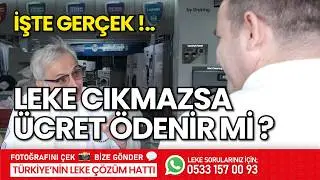 KURU TEMİZLEMEDE HER LEKE ÇIKAR MI? LEKE ÇIKMAZSA PARA ÖDENİR Mİ?