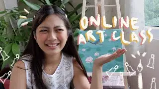 this is what online art class is like