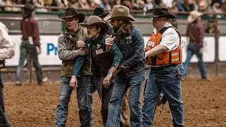 Carson Gets Knocked Out By Bucking Horse - Rodeo Time 358
