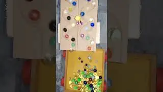 Amazing Marble Run Healing Sound Wooden Cuboro Standard スロープ＆バリボーゴールデングミRooling Ball #ASMR