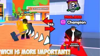 SHOULD YOU TRAIN OR GRIND WINS WHAT IS MORE IMPORTENT IN ARM WRESTLING SIM! PART 1