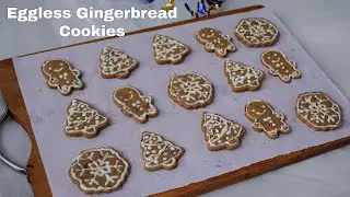 Eggless Ginger Bread Cookies Recipe | Ginger Cookies Recipe | Healthy Cookies | Cookies Recipe |