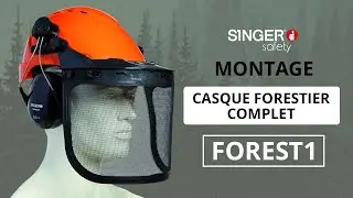 Montage du casque forestier avec visi&egrave;re FOREST1 Singer Safety