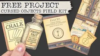 Free Junk Journal Folio: Cursed Objects Field Kit | Junk Journal With Me | Printable Craft Project