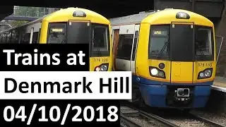 Trains at Denmark Hill 04/10/2018