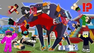 ALL my FRIENDS are KILLED by GIANT SCARY MONSTER | Minecraft
