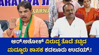 Madduru MLA ಆರ್.ಅಶೋಕ್ ವಿರುದ್ಧ ತೊಡೆ ತಟ್ಟಿದ ಕದಲೂರು ಉದಯ್ ಮದ್ದೂರು ಶಾಸಕ.! R Ashok | Political News