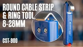 Jonard Tools Round Cable Strip & Ring Tool, 8-28 mm (CST-900) Product Video