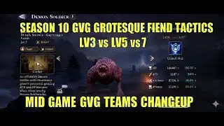 Watcher of Realms Season 10 GVG Grotesque Fiend Testing Lv3 vs LV5 vs Lv7 Mid-season Change up