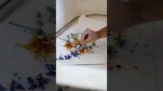 Melting scrap glass into a wedding Bouquet🌸🔥