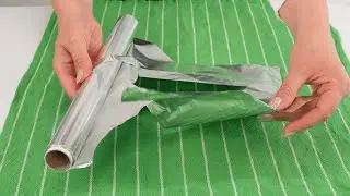 Two ingenious kitchen tricks for aluminum foil and cling film