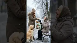 She Ignored the Gloves&hellip; The Dog Taught Her a Lesson | Winter Kindness Story #shorts #emotionalstory