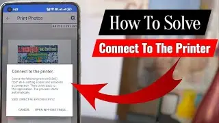 Connect To The Printer Select The Following Network (SSID) ||  Permanent Solution  || 100% Working ✅