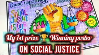 Poster on women's equality day / save girl child /gender equality poster/social justice Drawing