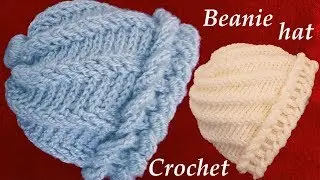 aprende  hacer un gorro tejido con Gancho Crochet de argollas gruesas