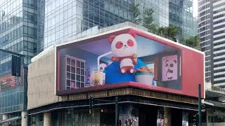 First ever outdoor 3D LED screen in the Philippines. #3Doutdoorscreen #travel #shorts