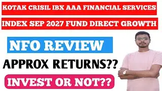 kotak crisil ibx AAA financial services index sep 2027 fund direct growth!!