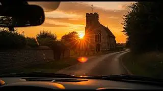 Scenic Countryside Road Trip 🚗 | Dash Cam Drive Past Roadside Houses | Relaxing 4K
