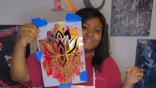 #022  HOW TO ADD MANDALA STENCIL EMBELLISHMENTS