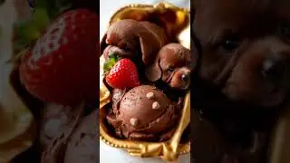 My ice cream is so cute #puppies #dogs #ai #foodrebellion