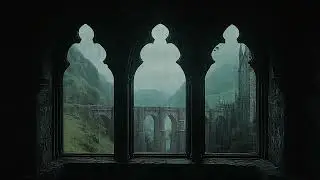 4K Rain on Window Castle View| Ambient Window Rain for Relaxation & Deep Focus, Deep Sleep and Calm