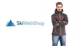 Geographical Norway, Tushiba 007, softshell ski jacket, men, dark grey/orange