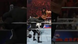 Roman Reigns SMASHES Sting Through Table! 😱🔥 #WWE #RomanReigns #Shorts