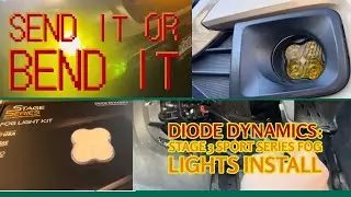 Diode Dynamics Series 3 Sport Fog Lights install #diodedynamics #toyotatacoma