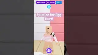 Egg Burt is gone #Justice #RIP #adoptme #roblox #shorts