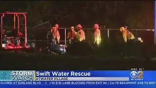 2 Rescued After Getting Stranded In LA River During Rainstorm