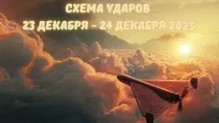 Схема ударов 23 декабря &ndash; 24 декабря 2025 года