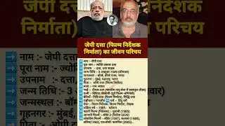 जेपी दत्ता (फ़िल्म निर्देशक) का जीवन परिचय |#shorts #j.p.dutta #filmdirectorandwriter #biography #yt